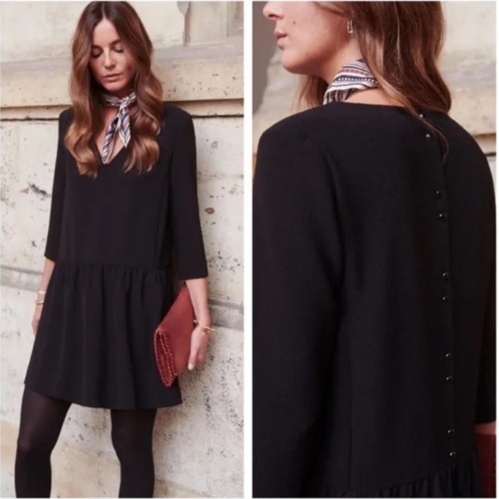 Sézane Gilly Dress in Black